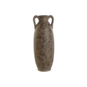 Vas Home ESPRIT Brun Grn Stengods Lv av en vxt 13 x 13 x 35 c