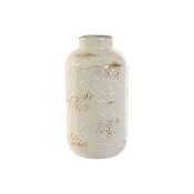 Vas Home ESPRIT Vit Metall 15 x 15 x 28 cm