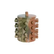 Keramikskl Home ESPRIT Stengods Modern 16 x 16 x 19 cm
