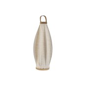 Bordslampa Home ESPRIT Brun linne Metall Snre 25 x 25 x 60 cm
