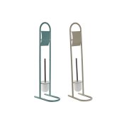 Toalettrullehllare Home ESPRIT Vit Turkos Metall 30 x 16 x 78,5