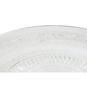 Platt skl Home ESPRIT Transparent Glas 33 x 33 x 9,4 cm