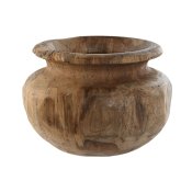 Vas Home ESPRIT Naturell Mrkbrun Teak 30 x 30 x 20 cm