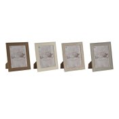 Fotoram Home ESPRIT Brun Beige Krm Naturell Glas polystyren 26,