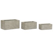 Blomlda Home ESPRIT Beige Glasfiber Magnesium 74,5 x 37,5 x 37,
