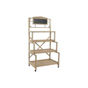 Bokhylla Home ESPRIT Svart Skiffer Grantr 98 x 68 x 192 cm
