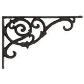 Blomkruksstllning Home ESPRIT Mrkbrun Jrn 24 x 3,2 x 15 cm