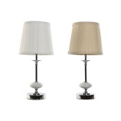 Bordslampa Home ESPRIT Vit Beige Metall Porslin 25 W 220 V 20 x