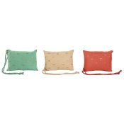 Kudde Home ESPRIT Grn Beige Korall 30 x 10 x 20 cm (3 antal)