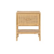 Nattduksbord Home ESPRIT Brun Rattan 47 x 30 x 55 cm