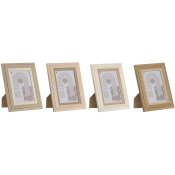 Fotoram Home ESPRIT Multicolour Glas Tr MDF Skandinavisk 13 x 2