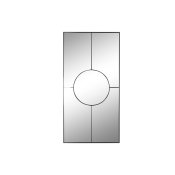 Vggspegel Home ESPRIT Svart 90 x 2 x 180 cm