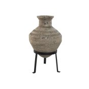 Vas Home ESPRIT Svart Beige Metall Magnesium 28 x 28 x 47 cm