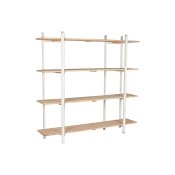 Bokhylla Home ESPRIT Vit Metall Gran 188 x 42 x 180 cm