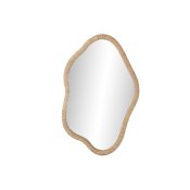 Vggspegel Home ESPRIT Naturell Glas Rattan Scandi 63,5 x 4,5 x