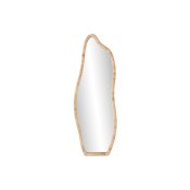 Vggspegel Home ESPRIT Naturell Glas Rattan Scandi 52,5 x 4 x 15