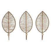 Vggmonterad rockhngare Home ESPRIT Naturell Jute Metall 12 x 4