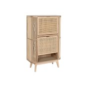 Skostll Home ESPRIT Gyllene Naturell Rattan Grantr Tropiskt 70
