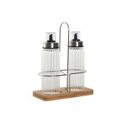 Set med olja och vinger Home ESPRIT Transparent Naturell Bambu