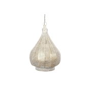 Taklampa Home ESPRIT Vit Gyllene Metall 40 W 40 x 40 x 55 cm