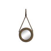 Vggspegel Home ESPRIT Brun Kolonial Bollar 28 x 4 x 61 cm