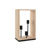 Bordslampa Home ESPRIT Brun Svart Naturell Tr Jrn Furu 50 W 22