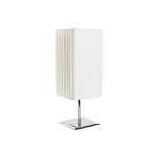 Bordslampa Home ESPRIT Vit Silvrig Polyetylen Jrn 50 W 220 V 15