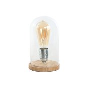 Bordslampa Home ESPRIT Naturell Bambu Glas 50 W 220 V 13 x 13 x