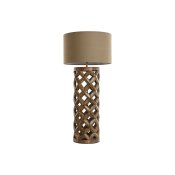 Bordslampa Home ESPRIT Beige Naturell Mangotr 50 W 220 V 35,5 x