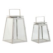 Gatlykta Home ESPRIT Vit Gyllene Metall Glas Modern 26 x 26 x 38