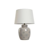 Bordslampa Home ESPRIT Vit Beige Keramik 50 W 220 V 43,5 x 43,5