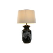 Bordslampa Home ESPRIT Svart Gyllene Keramik 50 W 220 V 40 x 40