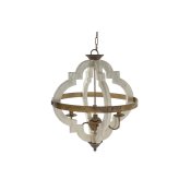 Taklampa Home ESPRIT Vit Brons Jrn Gran 40 W 63 x 63 x 74 cm