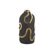 Vas Home ESPRIT Gr Gyllene Stengods Abstrakt Modern 17 x 17 x 3