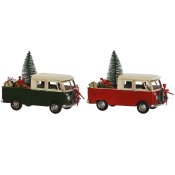 Julgranskula Home ESPRIT Rd Grn 26,5 x 12 x 19 cm (2 antal)