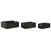Frvaringsldor Home ESPRIT Cox Apples 1830 Svart Grantr 40 x 3