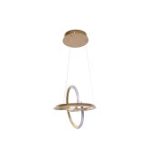 Taklampa Home ESPRIT Vit Gyllene Silikon Aluminium 55 W 40 x 40