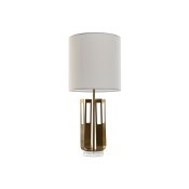 Bordslampa Home ESPRIT Vit Gyllene Jrn 50 W 220 V 35 x 35 x 78