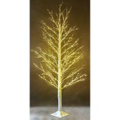 Julgran Home ESPRIT Vit Metall 22 x 22 x 180 cm