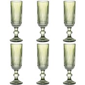 Glasset Home ESPRIT Grn Glas 6 x 6 x 18,4 cm (6 antal)