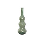 Vas Home ESPRIT Grn tervunnet glas 26,5 x 26,5 x 75 cm
