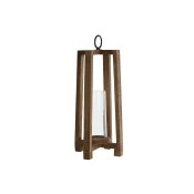 Ljusstakar Home ESPRIT Naturell Glas Mangotr 27 x 27 x 54 cm