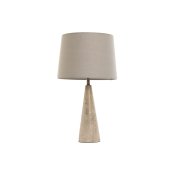 Bordslampa Home ESPRIT Beige linne Marmor 35 x 35 x 64 cm