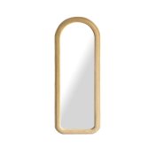 Vggspegel Home ESPRIT Brun Sammet Scandi 60 x 4 x 160 cm