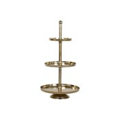 Fruktskl Home ESPRIT Gyllene Aluminium 44,5 X 44,5 X 88 cm