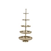 Fruktskl Home ESPRIT Gyllene Aluminium 65 X 65 X 148 cm