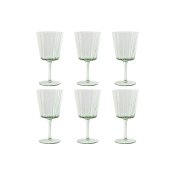Glasset Home ESPRIT Grn Glas 285 ml 8,4 x 8,4 x 16,4 cm (6 anta