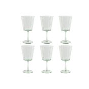 Glasset Home ESPRIT Grn Glas 9 x 9 x 17,8 cm (6 antal)
