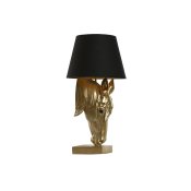 Bordslampa Home ESPRIT Svart Gyllene Harts 50 W 220 V 30 x 30 x