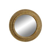 Vggspegel Home ESPRIT Naturell Urban 60,5 x 5 x 60,5 cm